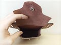 Сумка чехол на пояс из натуральной кожи (светло - коричневая) 2080