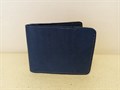 Мужской кошелек из натуральной кожи 8 карт. Синий 2087