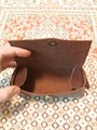 Кожаный футляр для очков. Тёмно - коричневый. На магните. Ручная работа 2107