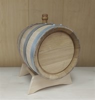 Бочка дубовая 15 л (колотый дуб) 1860