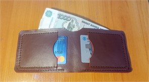 Кожаный кошелек. Ручная работа. Мягкая кожа 2053